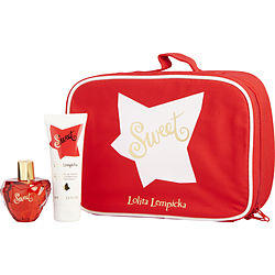 Lolita Lempicka Sweet by Lolita Lempicka EAU DE PARFUM SPRAY 1.7 OZ (NEW PACKAGING) & BODY LOTION 2.5 OZ & BAG for WOMEN