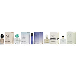 Giorgio Armani Variety by Giorgio Armani 5 PIECE WOMENS VARIETY WITH ARMANI CODE & ACQUA DI GIO & ARMANI SI & ACQUA DI GIOIA & EMPORIO ARMANI BECAUSE IT'S YOU AND ALL ARE MINIS for WOMEN