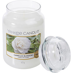 Yankee Candle by Yankee Candle CAMELLIA BLOSSOM SCENTED LARGE JAR 22 OZ for UNISEX