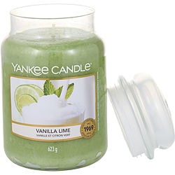 Yankee Candle by Yankee Candle VANILLA LIME SCENTED LARGE JAR 22 OZ for UNISEX