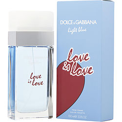 D & G Light Blue Love Is Love by Dolce & Gabbana EDT SPRAY 3.3 OZ for WOMEN