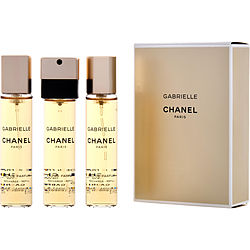 Chanel Gabrielle by Chanel EDP SPRAY REFILLABLE 0.7 OZ & TWO EDP REFILLS 0.7 OZ for WOMEN