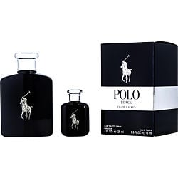 Polo Black by Ralph Lauren EDT SPRAY 4.2 OZ & EDT 0.5 OZ for MEN