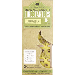 Citronella Firestarters by DOWN TO EARTH FIRESTARTERS FRAGRANCED COLORED WAX COMBINED WITH RECYCLED AND RENEWABLE MATERIAL. BOX CONTAINS 10X1.8 OZ EACH TEARAWAY PODS for UNISEX