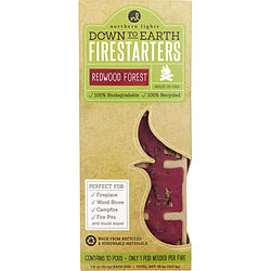 Redwood Forest Firestarters by DOWN TO EARTH FIRESTARTERS FRAGRANCED COLORED WAX COMBINED WITH RECYCLED AND RENEWABLE MATERIAL. BOX CONTAINS 10X1.8 OZ EACH TEARAWAY PODS for UNISEX