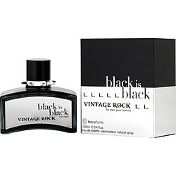 Black Is Black Vintage Rock by Nuparfums EDT SPRAY 3.4 OZ for MEN