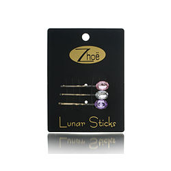 Zhoe by Zhoe LUNAR STICKS HAIR PINS - PINK, CLEAR, PURPLE for UNISEX