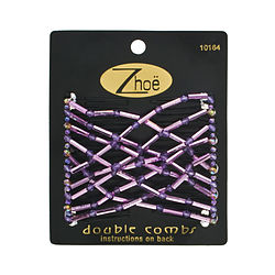 Zhoe by Zhoe DOUBLE HAIR COMBS - SHIMMERY LAVENDER for UNISEX