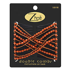 Zhoe by Zhoe DOUBLE HAIR COMBS - RED BROWN for UNISEX