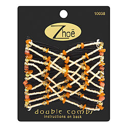 Zhoe by Zhoe DOUBLE HAIR COMBS - SAHARA SAND for UNISEX