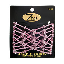 Zhoe by Zhoe DOUBLE HAIR COMBS - PINK for UNISEX