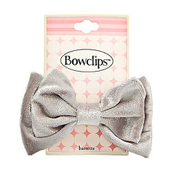 Tonytail by Tonytail VELVET BOWCLIPS BARRETTE - SILVER for UNISEX