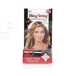 Mia by Mia BLING STRING HOLOGRAM HAIR EXTENSIONS - BLACK & RED for UNISEX