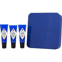 Jack Black by Jack Black LIP BALM TRIO (NATURAL MINT & SHEA BUTTER, SHEA BUTTER & VITAMIN E, PINEAPPLE MINT) 0.25 OZ for MEN 369366