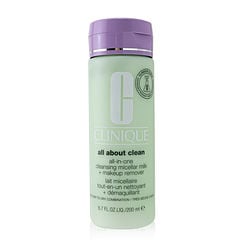 Clinique by Clinique All about Clean All-In-One Cleansing Micellar Milk + Makeup Remover - Very Dry to Dry Combination -200ml/6.7OZ for WOMEN Clinique by Clinique All about Clean All-In-One Cleansing Micellar Milk + Makeup Remover - Very Dry to Dry Combination -200ml/6.7OZ for WOMEN