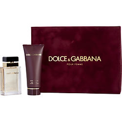 DOLCE & GABBANA POUR FEMME by Dolce & Gabbana SET-EAU DE PARFUM SPRAY 1.7 OZ & BODY LOTION 3.4 OZ for WOMEN