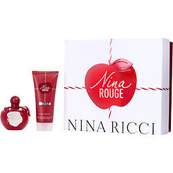 Nina Rouge by Nina Ricci EDT SPRAY 2.7 OZ & BODY LOTION 3.4 OZ for WOMEN