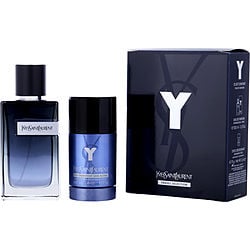 Y by Yves Saint Laurent EAU DE PARFUM REFILLABLE SPRAY 3.3 OZ & DEODORANT STICK 2.6 OZ for MEN