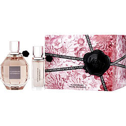 Flowerbomb by Viktor & Rolf EDP SPRAY 3.4 OZ & EDP SPRAY 0.68 OZ (TRAVEL SET) for WOMEN