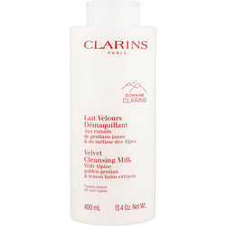Clarins Women's Golden By Velvet Cleansing Milk With Alpine Gentian & Lemon Balm Extracts -400Ml/13.4Oz For