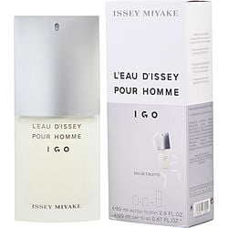 L'eau D'issey by Issey Miyake I GO EDT SPRAY 2.6 OZ (BOTTLE) & EDT TRAVEL SPRAY 0.67 OZ (CAP) for MEN