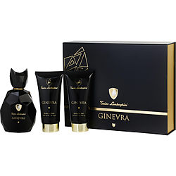 Lamborghini Ginevra Black Panther by Tonino Lamborghini EAU DE PARFUM SPRAY 3.4 OZ &amp; BODY LOTION 3.4 OZ &amp; SHOWER GEL 3.4 OZ for MEN