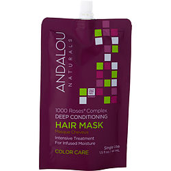 Andalou Naturals by Andalou Naturals 1000 ROSES COLOR CARE DEEP CONDITIONING HAIR MASK 1.5 OZ for UNISEX