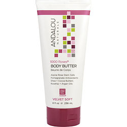 Andalou Naturals by Andalou Naturals 1000 Roses Velvet Soft Body butter -236ml/8OZ for UNISEX
