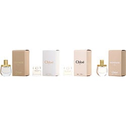 Chloe Variety by Chloe 4 PIECE WOMENS VARIETY NOMADE EAU DE PARFUM & CHLOE NEW EDT & CHLOE NEW EAU DE PARFUM & NOMADE EDT AND ALL 0.17 OZ MINIS for WOMEN