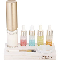 Juvena by Juvena Skinsation Set: Global Anti-Age Cream Fluid 50ml + Daily Shield Concentrate 10ml + Deep Moisture Concentrate 10ml + Regenerating Oil Concentrate 10ml + Immediate Lifting Concentrate 10ml + Porcelain Mixing Plate + Brush -7pcs for UNISEX