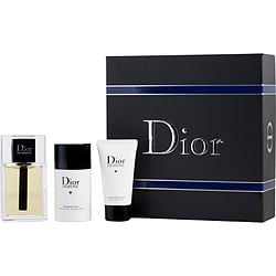 Dior Homme by Christian Dior EDT SPRAY 3.4 OZ & AFTERSHAVE BALM 1.7 OZ & DEODORANT STICK ALCOHOL FREE 2.6 OZ for MEN