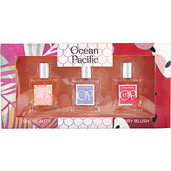 Ocean Pacific Variety by Ocean Pacific 3 PIECE VARIETY SET INCLUDES SEA BEAUTY & MERMAID VIBES & BERRY BLUSH AND ALL ARE EDP SPRAY 1 OZ for WOMEN