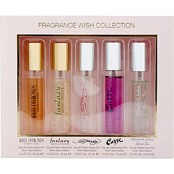 ELIZABETH ARDEN VARIETY by Elizabeth Arden SET-5 PIECE MINI VARIETY WITH FANTASY & CURVE CRUSH & WHITE DIAMONDS & GREEN TEA & ED HARDY AND ALL ARE 0.5 OZ MINIS for WOMEN