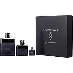 Ralph's Club by Ralph Lauren EAU DE PARFUM SPRAY 3.4 OZ & EAU DE PARFUM SPRAY 1 OZ & EAU DE PARFUM 0.24 OZ MINI for MEN