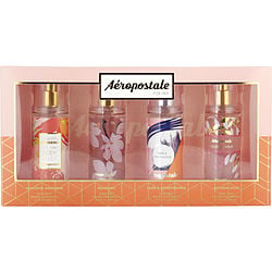 Aeropostale Variety 4 PIECE VARIETY WITH GRACEFUL GARDENIA & BLUSHING & SAG HONEYSUCKLE & GOLDEN HOUR AND ALL ARE BODY MIST