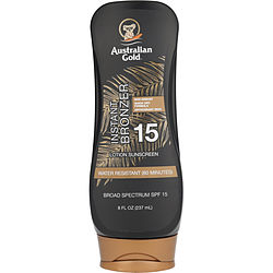 Australian Gold by Australian Gold Lotion Sunscreen Broad Spectrum SPF 15 with Instant Bronzer -237ml/8OZ for WOMEN