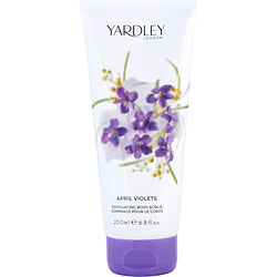 Yardley April Violets Exfoliating by Yardley BODY SCRUB 6.8 OZ for WOMEN