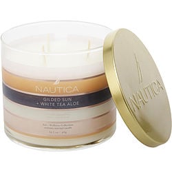 Nautica Gilded Sun & White Tea Aloe by Nautica CANDLE 14.5 OZ for WOMEN 431792