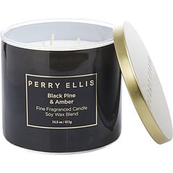 Perry Ellis Black Pine & Amber by Perry Ellis CANDLE 14.5 OZ for UNISEX