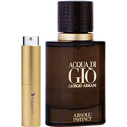 Acqua Di Gio Absolu Instinct by Giorgio Armani EAU DE PARFUM SPRAY 0.27 OZ (TRAVEL SPRAY) for MEN
