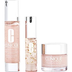 Image of Clinique by Clinique Moisture Surge Best Set: Hydrating Supercharged Concentrate + 72-Hour Auto-Replenishing Hydrator + 96-Hour Hydro-Filler Concentrate -3pcs for WOMEN