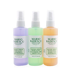 Mario Badescu by Mario Badescu Spritz Mist &amp; Glow Set: Cucumber &amp; Green Tea + Herbs &amp; Rosewater + Chamomille &amp; Lavender -3pcs -3x 118ml/4OZ for WOMEN