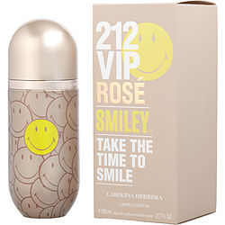 212 Vip Rose Smiley by Carolina Herrera EDP SPRAY 2.7 OZ (LIMITED EDITION) for WOMEN