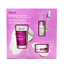 Murad by Murad Hydrate Trial Kit: AHA/BHA Exfoliating Cleanser - 60ml/2OZ + Multi-Vitamin Infusion Oil - 10ml/0.33OZ + Hydro-Dynamic Ultimate Moisture - 15ml/0.5OZ -3pcs for WOMEN
