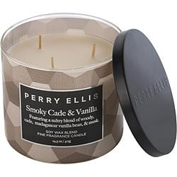 Perry Ellis Smoky Cade & Vanilla by Perry Ellis SCENTED CANDLE 14.5 OZ for UNISEX
