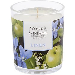 Woods Of Windsor Linen by Woods of Windsor SCENTED CANDLE 5 OZ for WOMEN