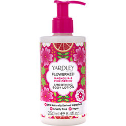 Yardley Flowerazzi Magnolia & Pink Orchid by BODY LOTION 8.4 OZ for WOMEN