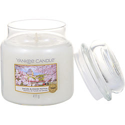 Yankee Candle by Yankee Candle SAKURA BLOSSOM FESTIVAL SCENTED MEDIUM JAR 14.5 OZ for UNISEX