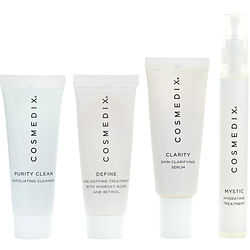 Image of Cosmedix by CosMedix Combination Skin 4-Piece Essentials Kit: Purity Clean + Define + Clarity + Mystic -4x15ml/0.5OZ for WOMEN