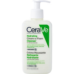 Cerave by CeraVe Hydrating Cream-to-Foam Cleanser - Normal to Dry Skin -236ml/8OZ for UNISEX 441806